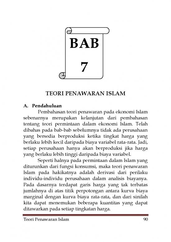 picture Ekonomi Pdf 38748 | Bab7 Teori Penawaran Islam Rokhmat Ok Book Antiq Arab