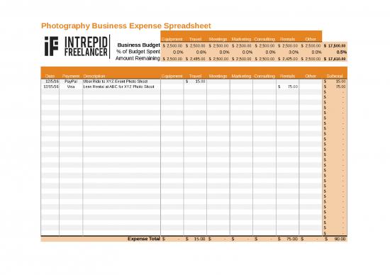 picture_Business Expense Spreadsheet 40653 | Business Expense Spreadsheet