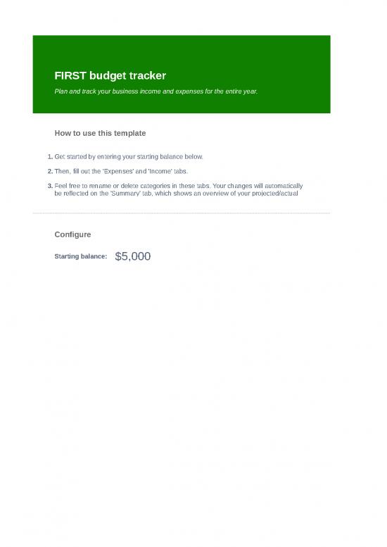 picture Spreadsheet For Expenses 40671 | First Wa Template Business Budget