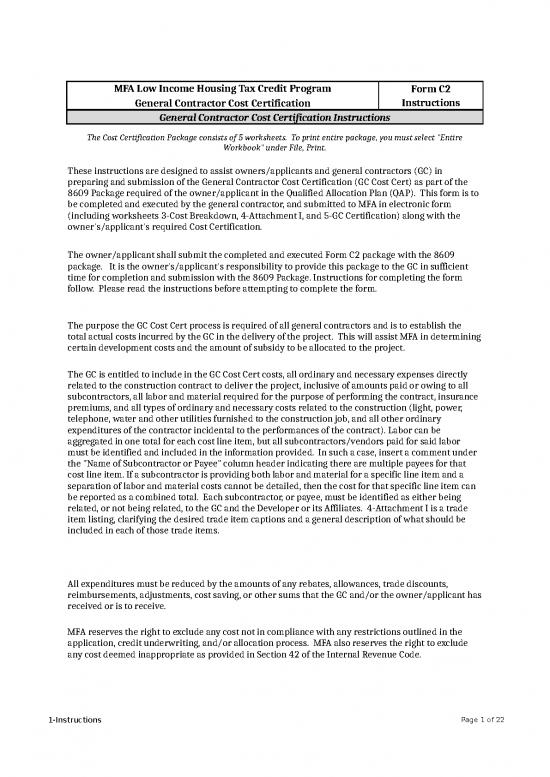 picture_Contractor Excel Template 40143 | Form C2   Gc Cost Certification 12 18 18