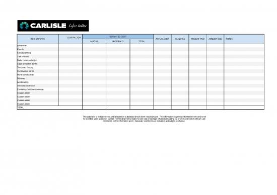 picture Home Construction Budget Spreadsheet Xls 40088 | Knockdown Rebuild Calculator Carlisle