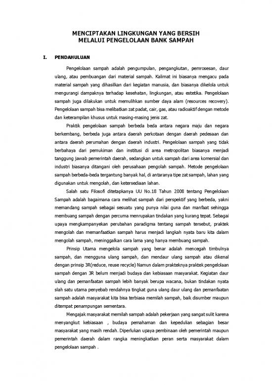 picture Bank Sampah Pdf 38970 | Menciptakan Lingkungan Bersih