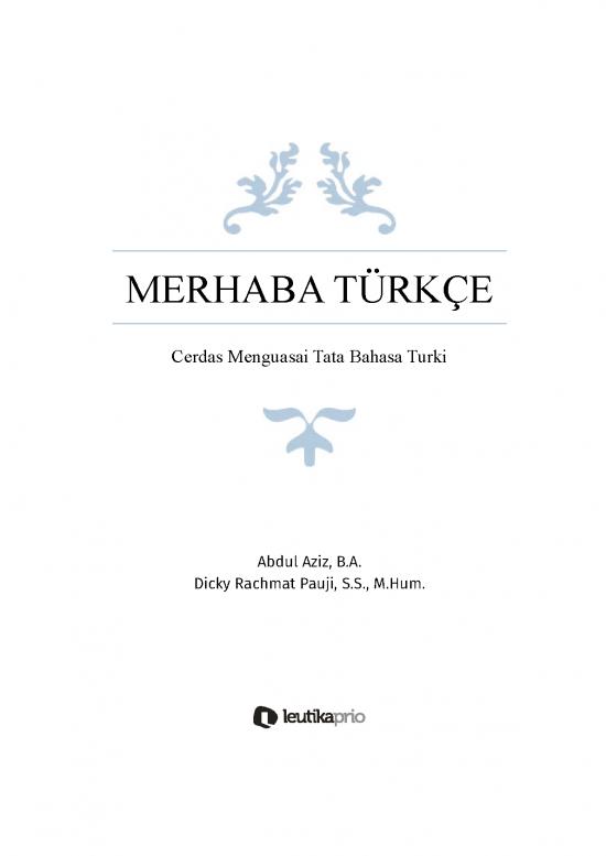 picture_Merhaba Turkce   Cerdas Menguasai Bahasa Turki   Dicky Rachmat Pauji