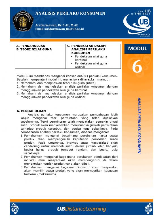 picture Teori Perubahan Perilaku 38591 | Modul 6 Analisis Perilaku Konsumen