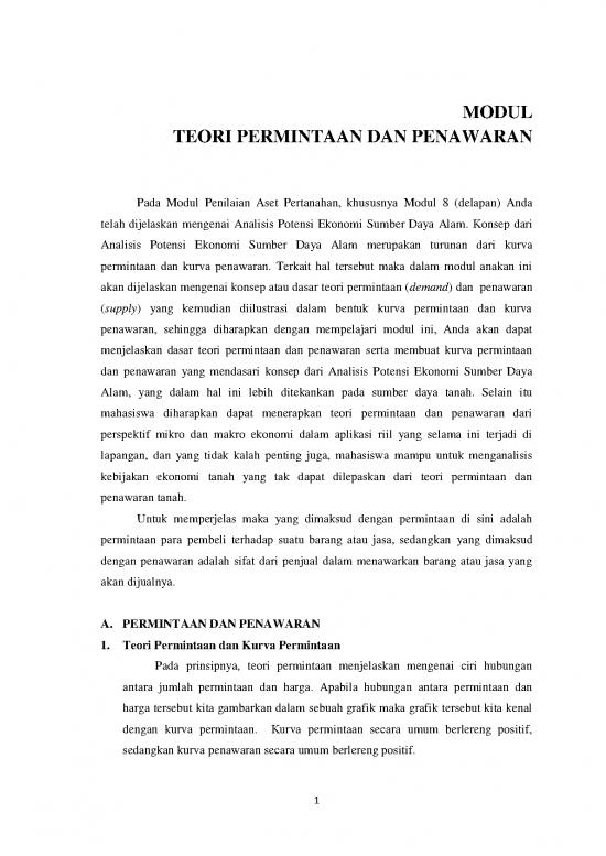 picture Ekonomi Pdf 38739 | Modul  Teori Permintaan Dan Penawaran