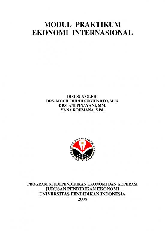 picture Ekonomi Pdf 38691 | Modul Mata Kuliah Ekonomi Internasional