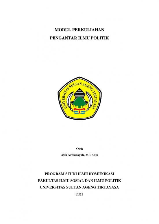 picture Pengantar Ilmu Politik Pdf 38528 | Modul Pengantar Ilmu Politik Ikom Fisip Atih Ardiansyah