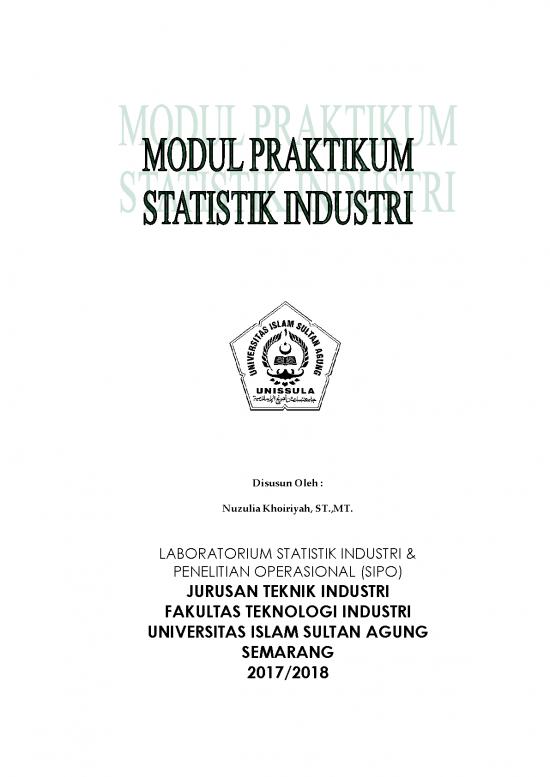 picture_Buku Statistika Pdf 39973 | Modul Statistik Industri 2018