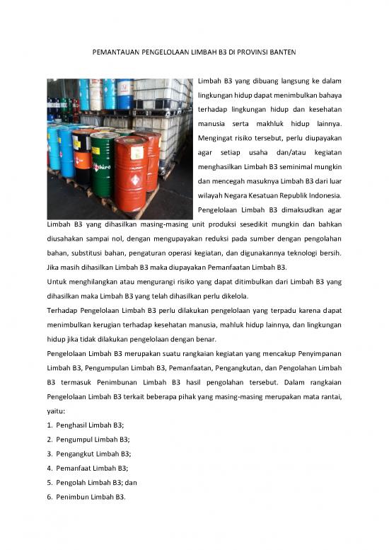 picture_Limbah Pdf 38967 | Pemantauan Pengelolaan Limbah B3 Industri Di Provinsi Banten