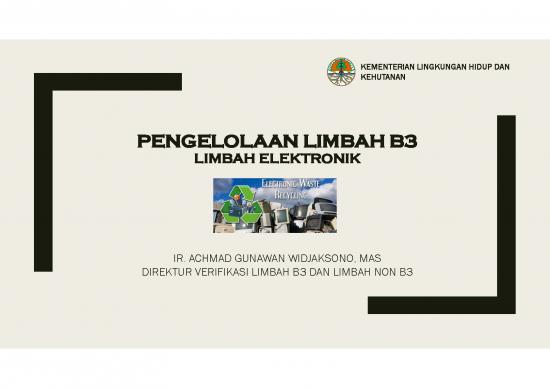 picture Cipta Kerja Pdf 39416 | Pengelolaan Limbah Elektronik Lb3 Klhk