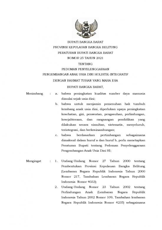 picture1_Gizi Pdf 39074 | Perbup Nomor 25 Tahun 2021 Ttg Pedoman Penyelenggaraan Anak Usia Dini Holistik Integratif
