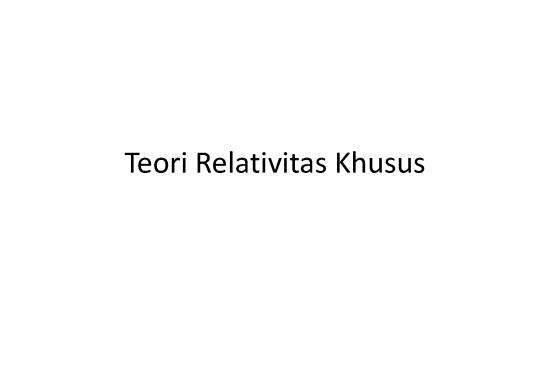 picture Teori Relativitas Khusus Pdf 38485 | Pertemuan 13ip1040511