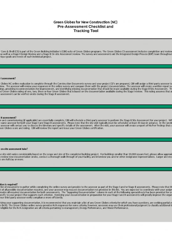 picture Construction Template Excel 40188 | Pre Assessment Checklist   Cs