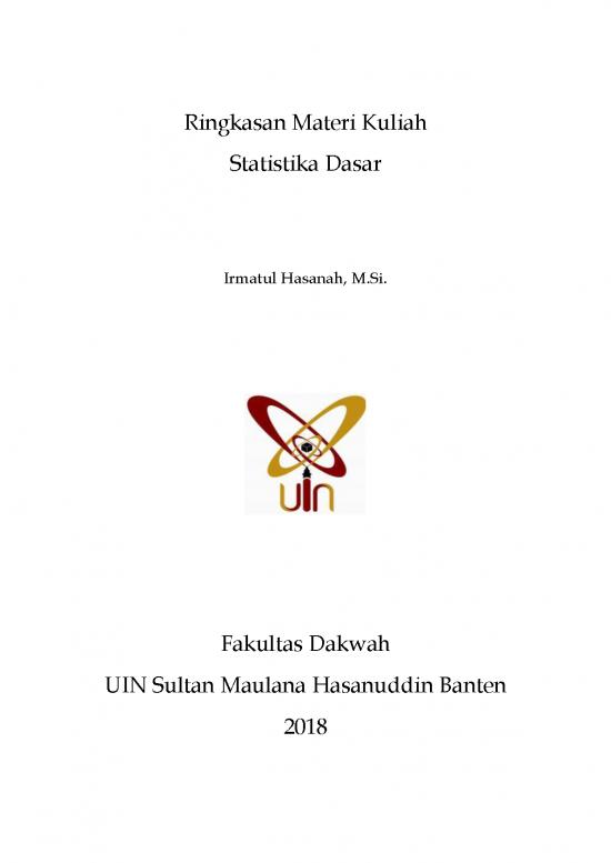 picture_Statistik Pdf 40021 | Ringkasan Materi Statistika Dasar