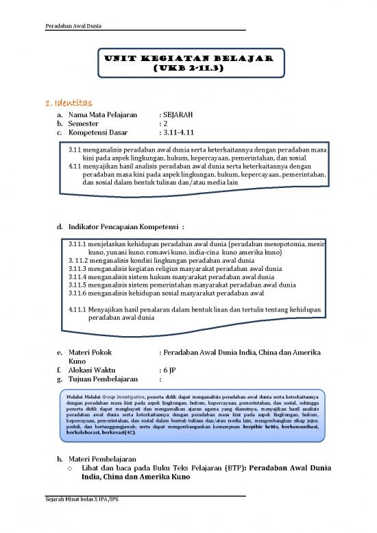 picture_Hukum Pdf 39421 | Sejarah Minat Kls X B 2 Peradaban Awal Dunia India, China Dan Amerika