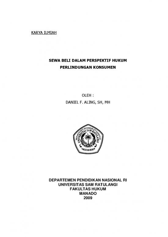 picture1_Hukum Pdf 39744 | Sewa Beli Dalam Perspektif Hukum Perlindungan Konsumen Daniel F Aling
