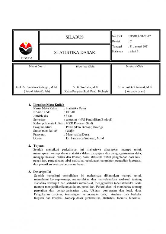 picture Statistika Pdf 40048 | Statistik Dasar Penbiologi