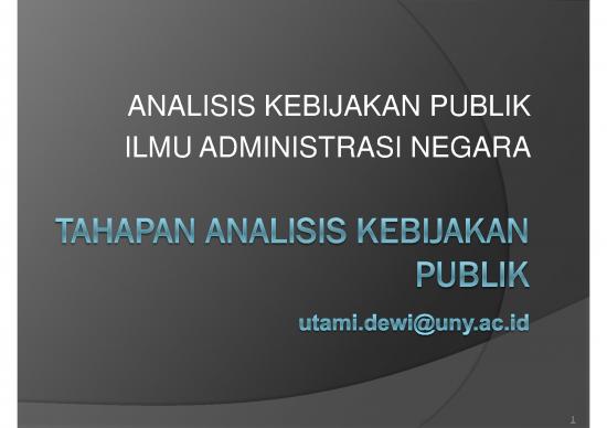 picture Analisis Kebijakan Publik Pdf 39856 | Tahapan Kebijakan