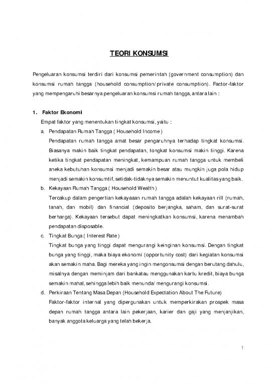 picture Ekonomi Pdf 38872 | Teori Konsumsi