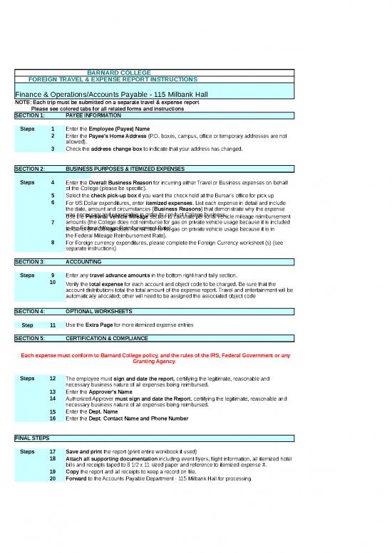 picture Business Expense Spreadsheet 40651 | Travel Expense Report International 2022