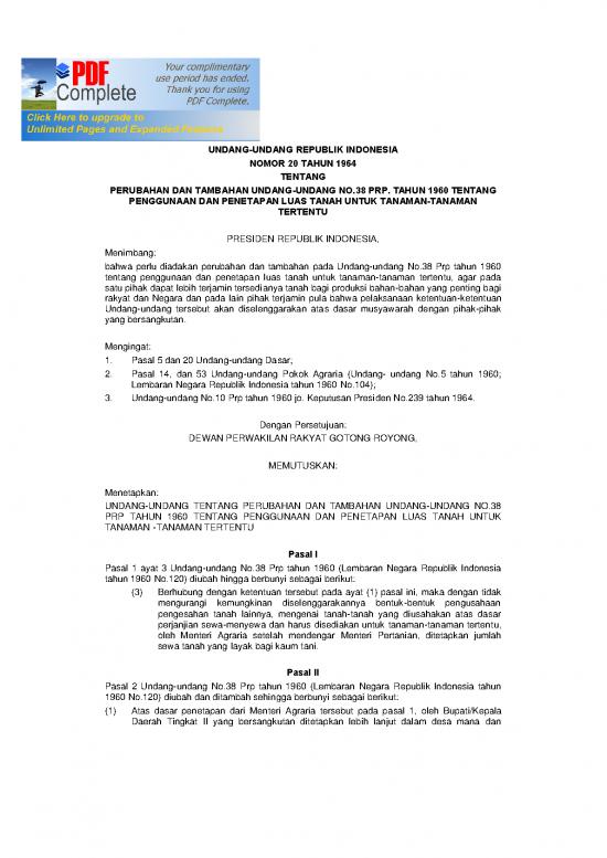 picture_Undang Undang Pokok Agraria Pdf 39463 | Uu 1964 20