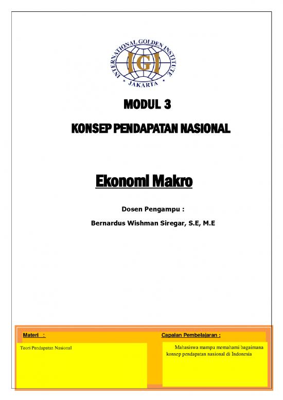 picture Ekonomi Pdf 38878 | Wishman Siregar Modul 3 Ekonomi Makro Senin 29 Maret 2020 Dikonversi 2
