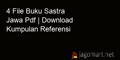 picture 4 File Buku Sastra Jawa Pdf | Download Kumpulan Referensi