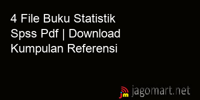 picture 4 File Buku Statistik Spss Pdf | Download Kumpulan Referensi