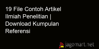 picture 19 File Contoh Artikel Ilmiah Penelitian | Download Kumpulan Referensi