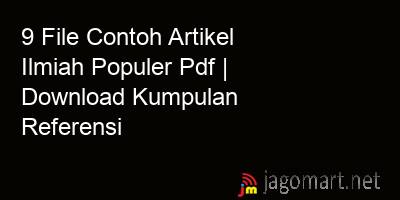 picture 9 File Contoh Artikel Ilmiah Populer Pdf | Download Kumpulan Referensi