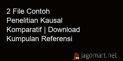 picture 2 File Contoh Penelitian Kausal Komparatif | Download Kumpulan Referensi