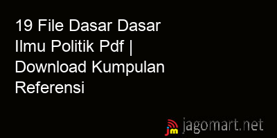 picture 19 File Dasar Dasar Ilmu Politik Pdf | Download Kumpulan Referensi