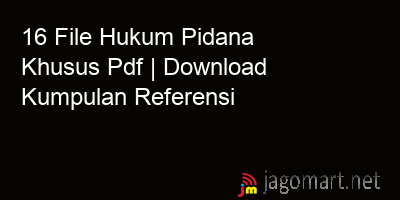 picture 16 File Hukum Pidana Khusus Pdf | Download Kumpulan Referensi