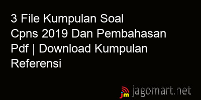 picture 3 File Kumpulan Soal Cpns 2019 Dan Pembahasan Pdf | Download Kumpulan Referensi