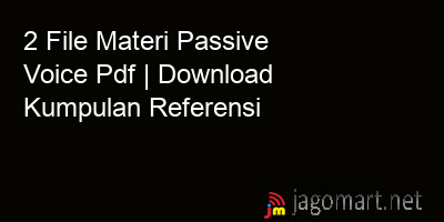 picture 2 File Materi Passive Voice Pdf | Download Kumpulan Referensi
