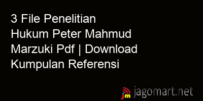 picture 3 File Penelitian Hukum Peter Mahmud Marzuki Pdf | Download Kumpulan Referensi