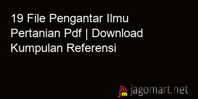 picture 19 File Pengantar Ilmu Pertanian Pdf | Download Kumpulan Referensi