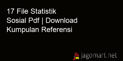 picture 17 File Statistik Sosial Pdf | Download Kumpulan Referensi