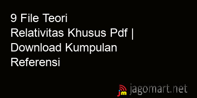 picture 9 File Teori Relativitas Khusus Pdf | Download Kumpulan Referensi