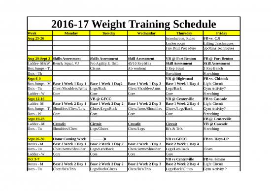 picture1_Workout Schedule Excel Template 41181 | 16   17 Weights Curriculum