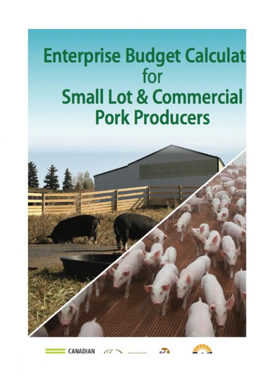 picture1_Budget Spreadsheet 40799 | Bc Pork   Enterprise Budget Calculator For Small Lot And Commercial Pork Producers