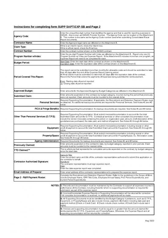picture Contractor Excel Template 41621 | Blank Supp Sapt Stabilization Expense Report With Instructions
