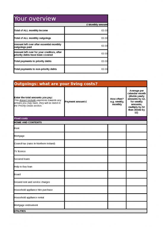 picture_Monthly Budget Template 40937 | Budget Planner