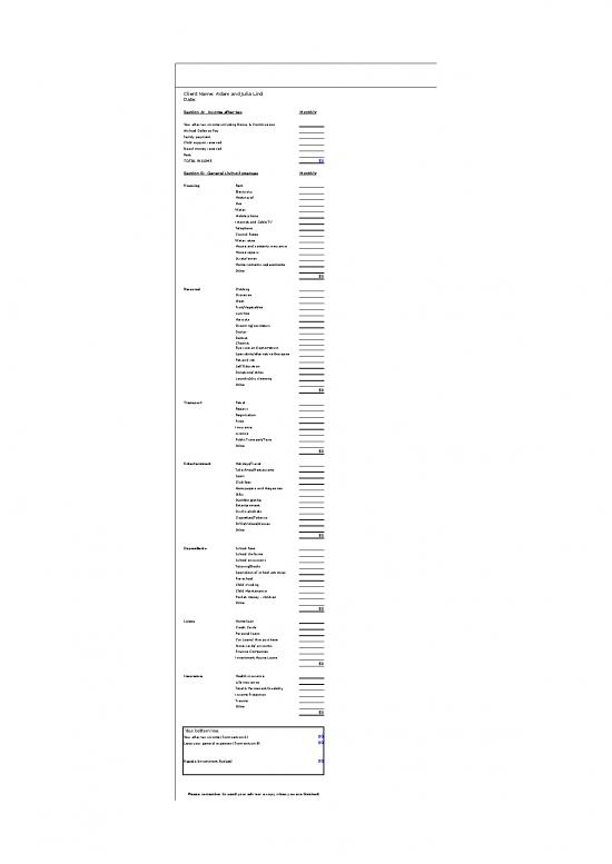 picture Spreadsheet For Expenses 40802 | Budget Spreadsheet From Apex Financial Services