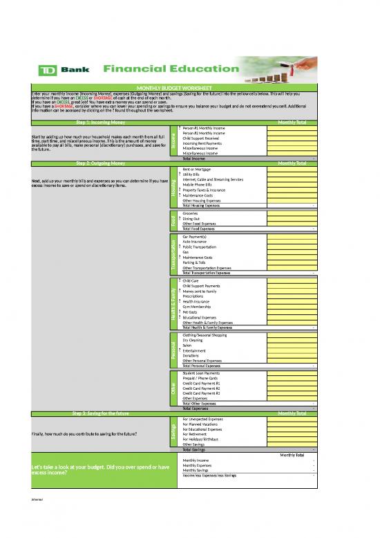 picture Spreadsheet For Expenses 40786 | Budgeting Worksheet Financialeducation