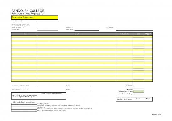 picture Business Expense Spreadsheet 40765 | Business Expense Form