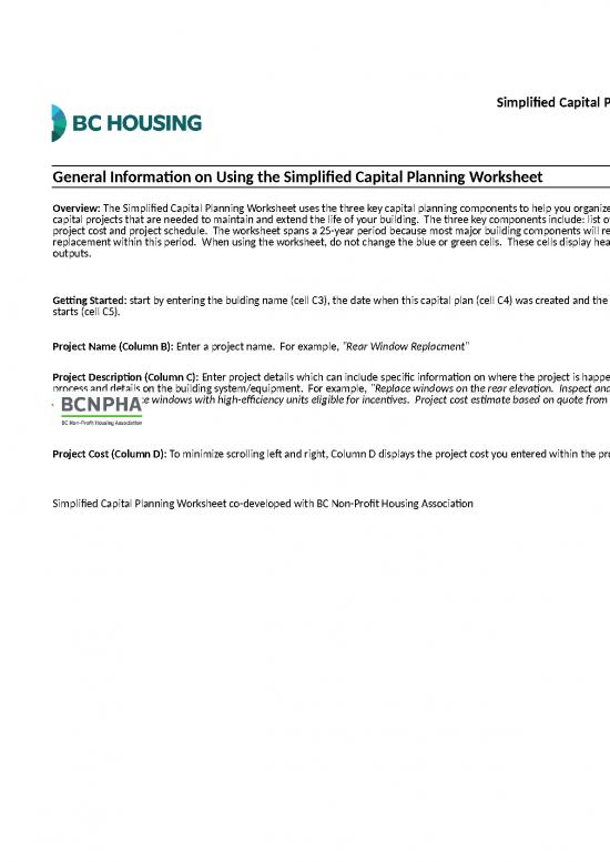 picture Cost Sheet Format In Excel 41357 | Capital Planning Worksheet
