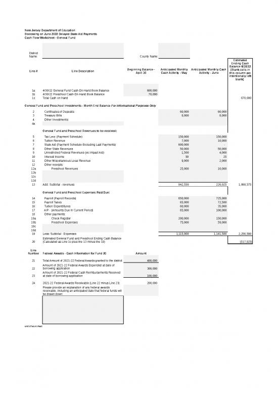 picture Excel Sample Sheet 41783 | Cashflowworksheet