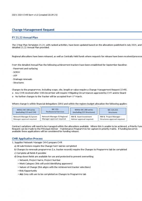 picture Budget Spreadsheet 41483 | Change Management Record Annual Plan 2021 22