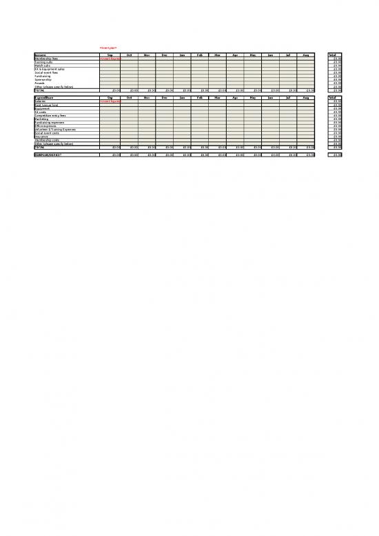 picture_Spreadsheet For Expenses 41093 | Club Finance Tracker